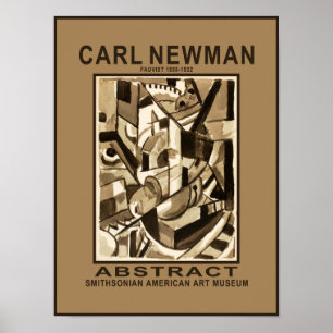 Carl Newman Abstract Museum Poster