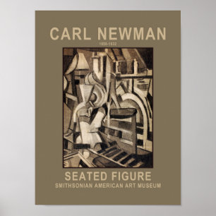 Carl Newman Seated Figure Poster