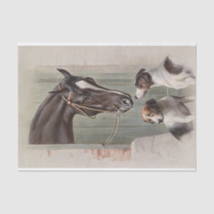 Carl Richert Horse And Dogs Tissue Paper