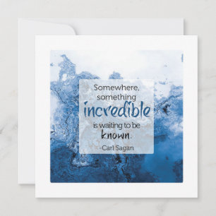 Carl Sagan Inspirational Quote Greeting Card