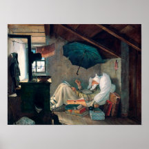 Carl Spitzweg - Der arme Poet - Deutsche Malerei 
