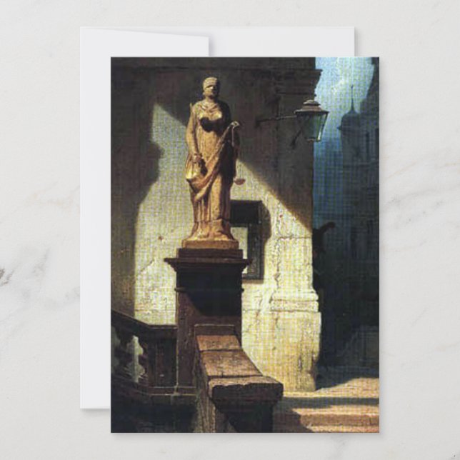 Carl Spitzweg - Justitia Invitation (Front)