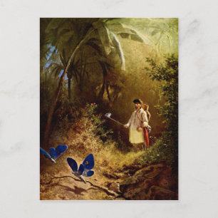 Carl Spitzweg - The Butterfly Hunter Postcard