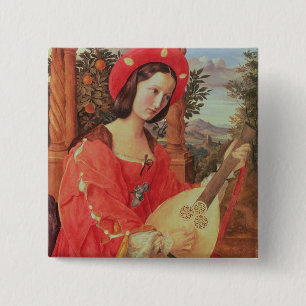 Carla Bianca von Quandt, c.1820 (oil on canvas) 15 Cm Square Badge