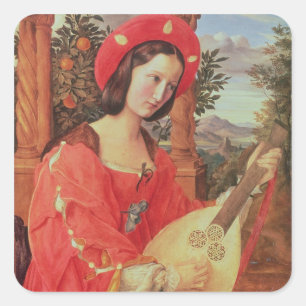 Carla Bianca von Quandt, c.1820 (oil on canvas) Square Sticker