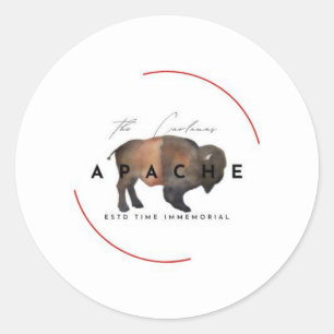 Carlanas Apache Classic Round Sticker
