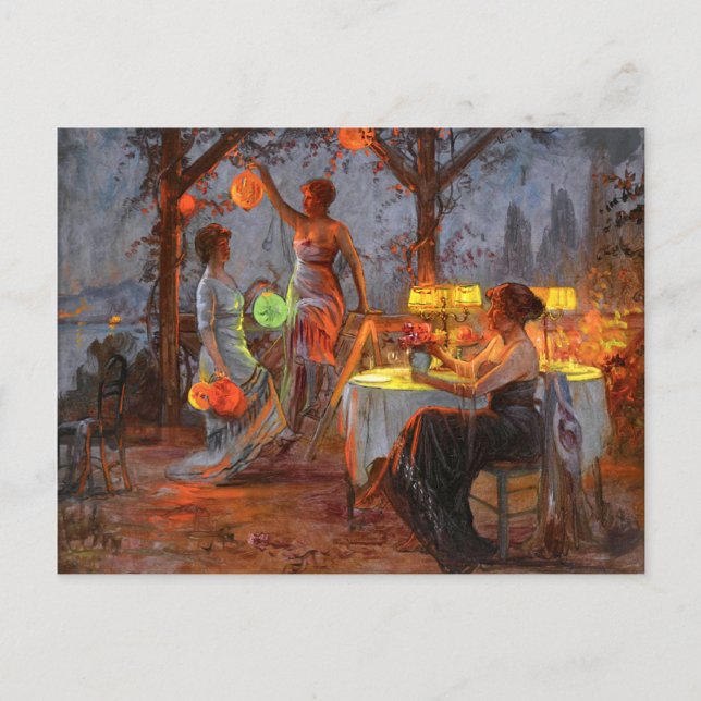 Carlier: Preparing for the Party Postcard (Front)