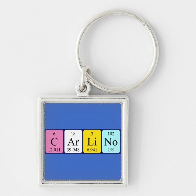 Carlino periodic table name keyring (Front)