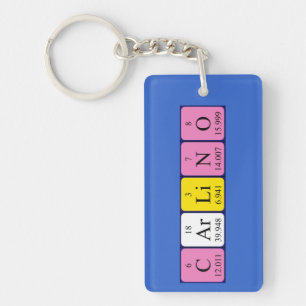 Carlino periodic table name keyring