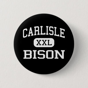 Carlisle - Bison - High School - Carlisle Arkansas 6 Cm Round Badge