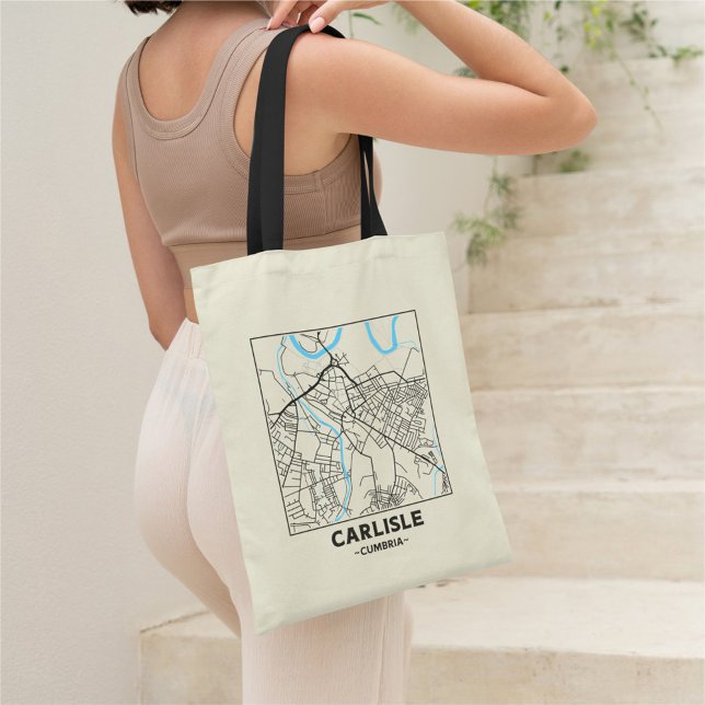 Carlisle, Cumbria City Map Tote Bag (Creator Uploaded)