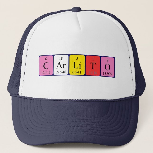 Carlito periodic table name hat (Front)