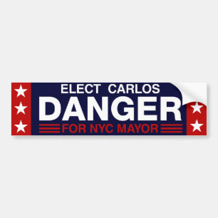 Carlos Danger for NYC Mayor Bumper Sticker