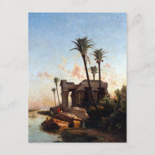 Carlos de Haes Egyptian Landscape Postcard