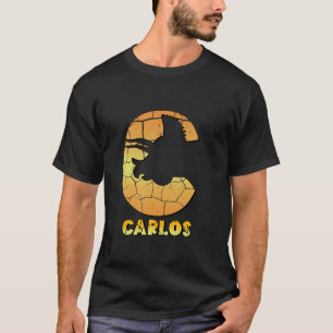 Carlos personalised boys dinosaur cute custom kids T-Shirt