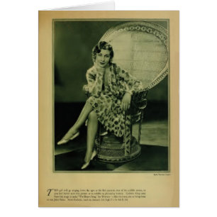 Carlotta King 1929 vintage portrait card