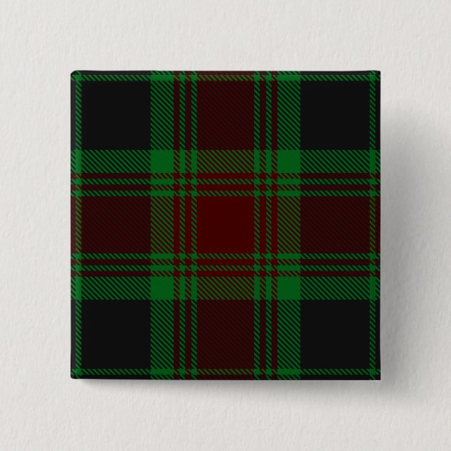 Carlow County Irish Tartan 15 Cm Square Badge (Front)