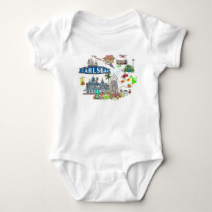 Carlsbad Beach City Fun Baby Bodysuit