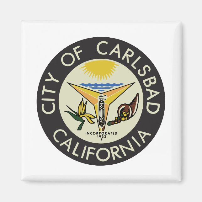 Carlsbad (California) City Seal Magnet (Front)