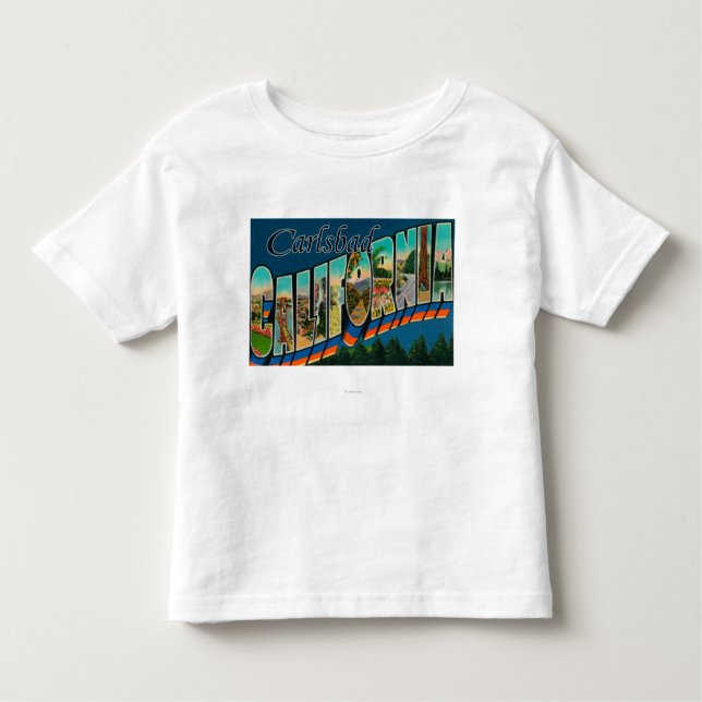 Carlsbad, California - Large Letter Scenes Toddler T-Shirt (Front)