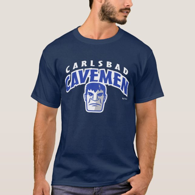 Carlsbad Cavemen Arched Lettering T-Shirt (Front)