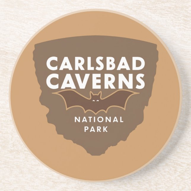 Carlsbad Caverns National Park Bat Coaster (Front)