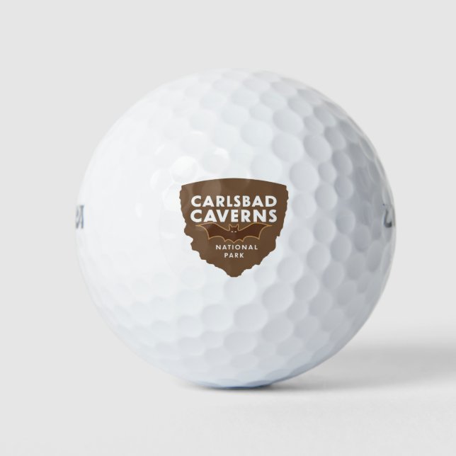 Carlsbad Caverns National Park Bat Golf Balls (Front)