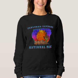 Carlsbad Caverns National Park Desert Sunset Scene Sweatshirt