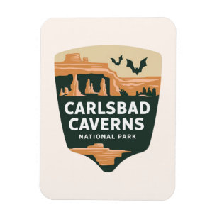 Carlsbad Caverns National Park Minimal Landscape Magnet