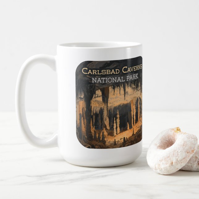 Carlsbad Caverns National Park New Mexico Coffee Mug (With Donut)