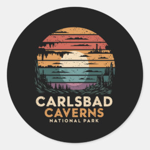 Carlsbad Caverns National Park New Mexico Hiking A Classic Round Sticker