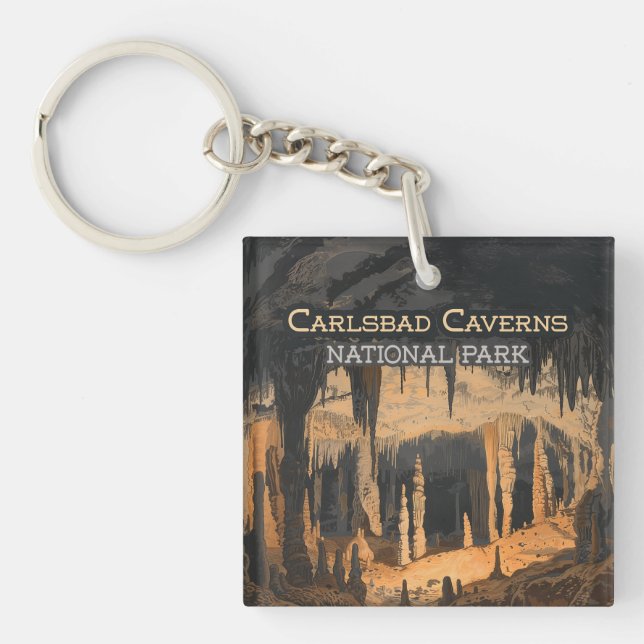 Carlsbad Caverns National Park New Mexico Key Ring (Front)