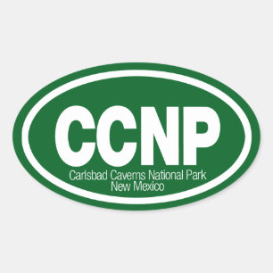 Carlsbad Caverns National Park Oval Sticker