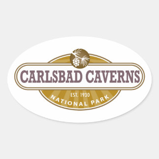Carlsbad Caverns National Park Oval Sticker