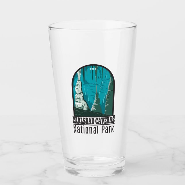 Carlsbad Caverns National Park Vintage  Glass (Front)