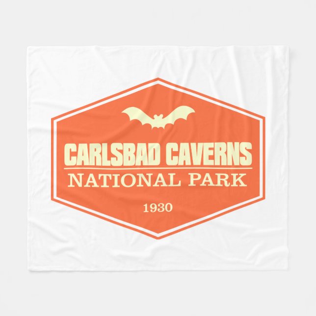 Carlsbad Caverns NP 3 Fleece Blanket (Front (Horizontal))