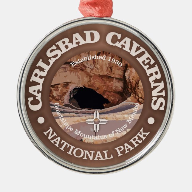 Carlsbad Caverns NP (rd)2 Metal Ornament (Front)