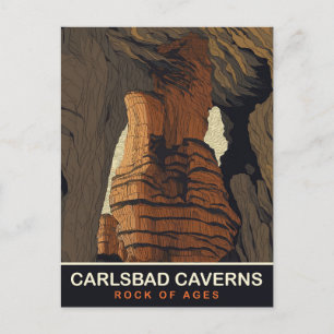 Carlsbad Caverns, Rock of Ages, Travel Postcard