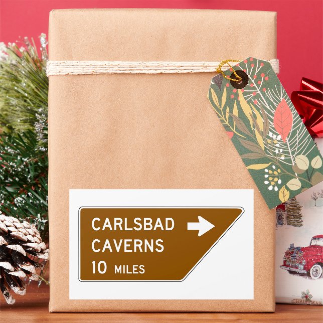 Carlsbad Caverns Sign Rectangular Sticker (Creator Uploaded)
