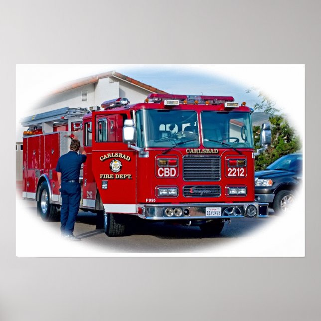 Carlsbad Fire Department Poster (Front)