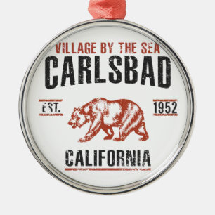 Carlsbad Metal Ornament