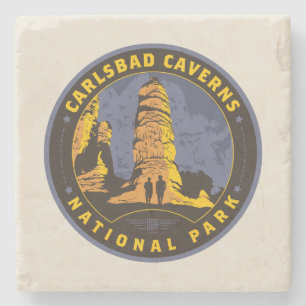 Carlsbad National Park Stone Coaster