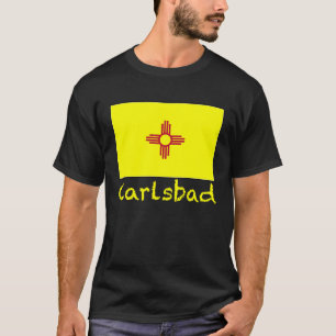 Carlsbad New Mexico USA Flag Souvenir T-Shirt
