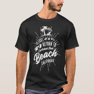 Carlsbad State Beach California Souvenir Vintage T-Shirt