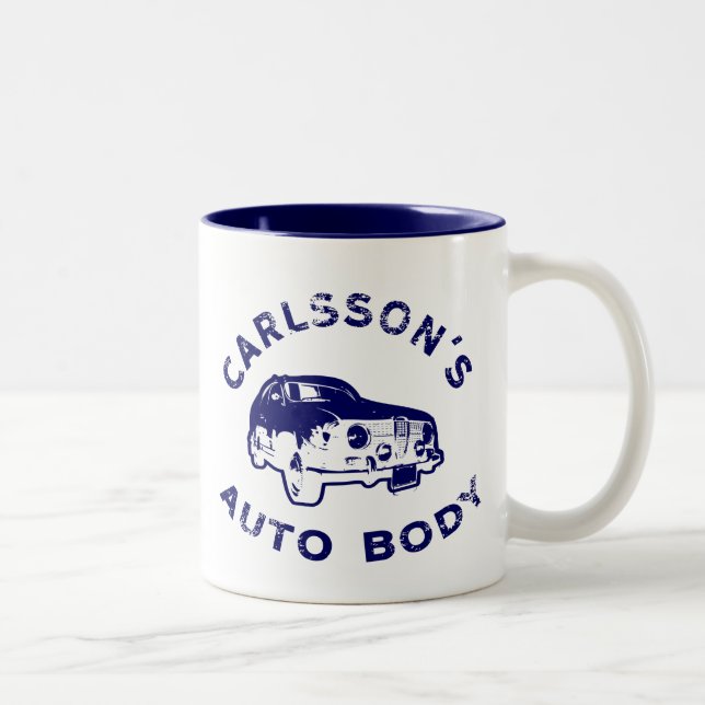carlsson-auto-body_blue Two-Tone coffee mug (Right)