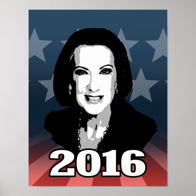CARLY FIORINA 2016 CANDIDATE POSTER (Front)
