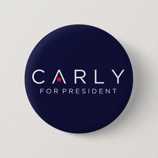 Carly for President Button (Front)