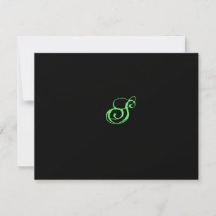Carly Rebecca Bat Mitzvah Invitation RSVP Black