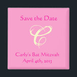 Carly Rebecca Bat Mitzvah Save the Date Magnet<br><div class="desc">Matches the Carly Rebecca invitation.</div>