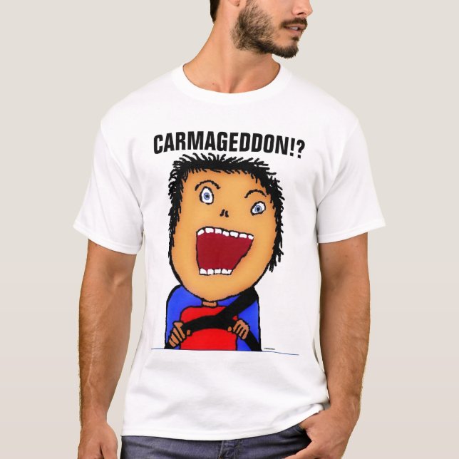 Carmageddon Cartoon T-Shirt (Front)